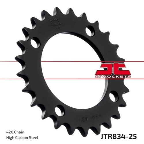 corona moto jt sprockets de acero de 25 dientes jtr834 25