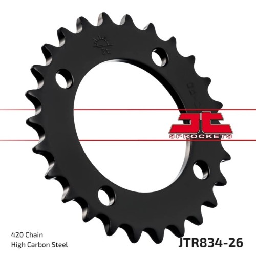 corona moto jt sprockets de acero de 26 dientes jtr834 26