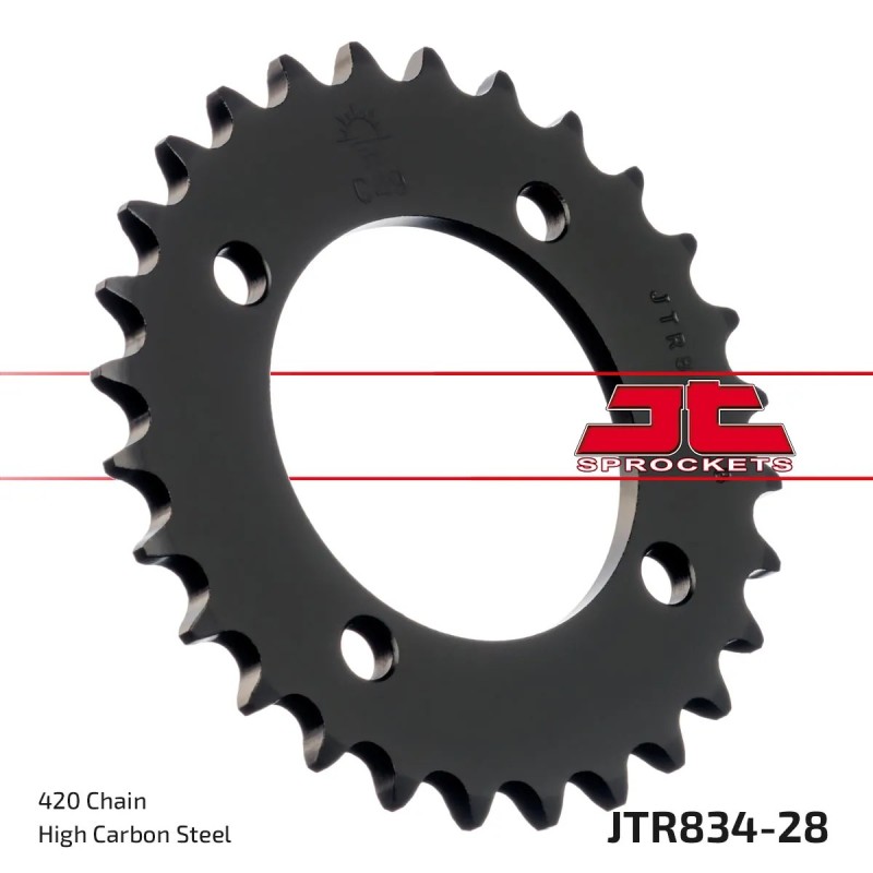 corona moto jt sprockets de acero de 28 dientes jtr834 28