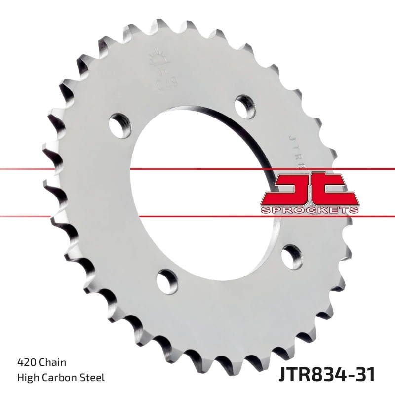 corona moto jt sprockets de acero de 31 dientes jtr834 31