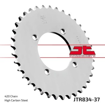 corona moto jt sprockets de acero de 37 dientes jtr834 37