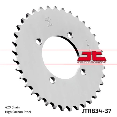 corona moto jt sprockets de acero de 37 dientes jtr834 37