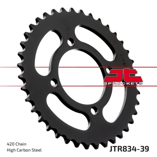 corona moto jt sprockets de acero de 39 dientes jtr834 39