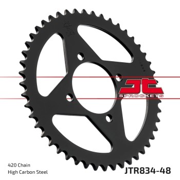 corona moto jt sprockets de acero de 48 dientes jtr834 48