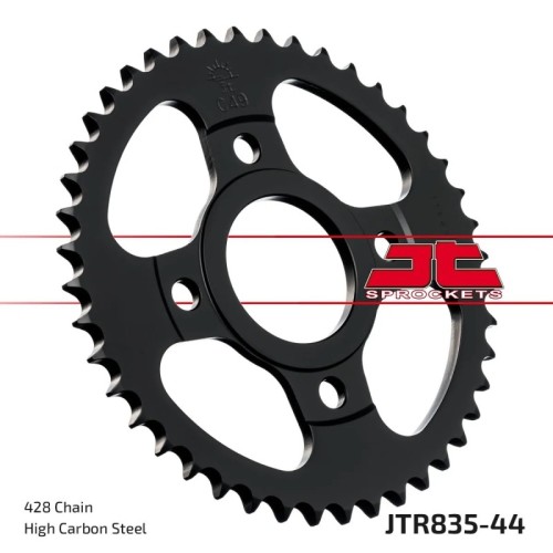 corona moto jt sprockets de acero de 44 dientes jtr835 44