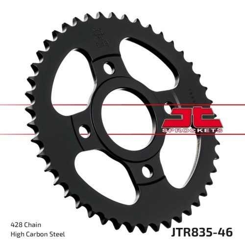 corona moto jt sprockets de acero de 46 dientes jtr835 46