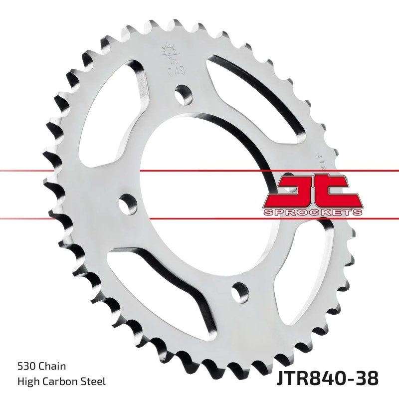corona moto jt sprockets de acero de 38 dientes jtr840 38