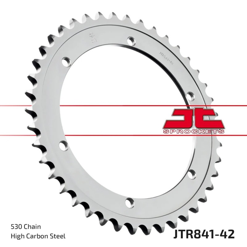 corona moto jt sprockets de acero de 42 dientes jtr841 42