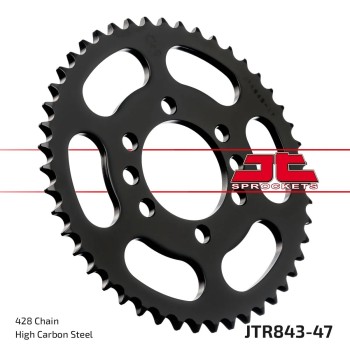 corona moto jt sprockets de acero de 47 dientes jtr843 47