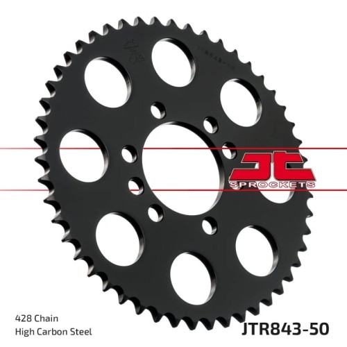 corona moto jt sprockets de acero de 50 dientes jtr843 50