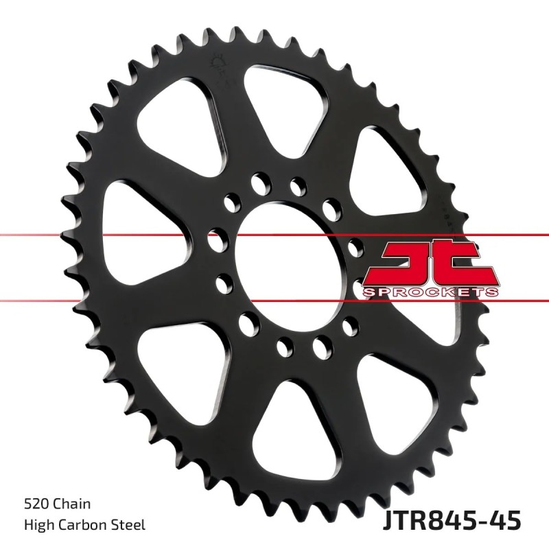 corona moto jt sprockets de acero de 45 dientes jtr845 45