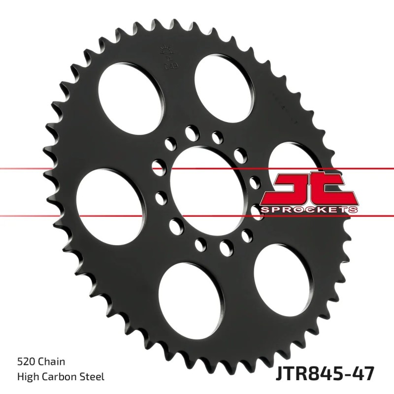 corona moto jt sprockets de acero de 47 dientes jtr845 47
