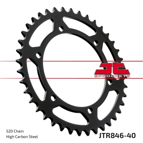 corona moto jt sprockets de acero de 40 dientes jtr846 40