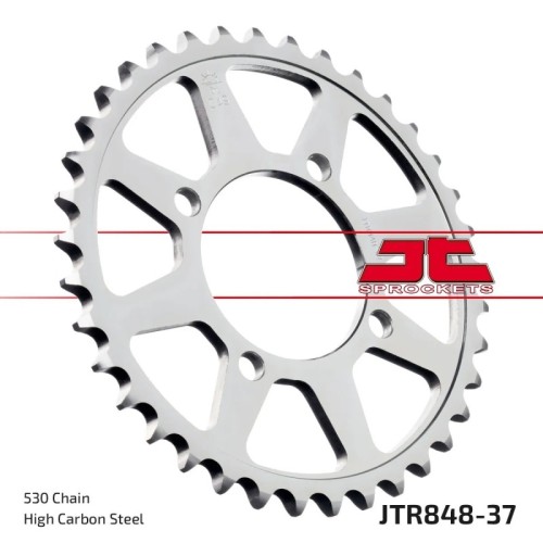 corona moto jt sprockets de acero de 37 dientes jtr848 37