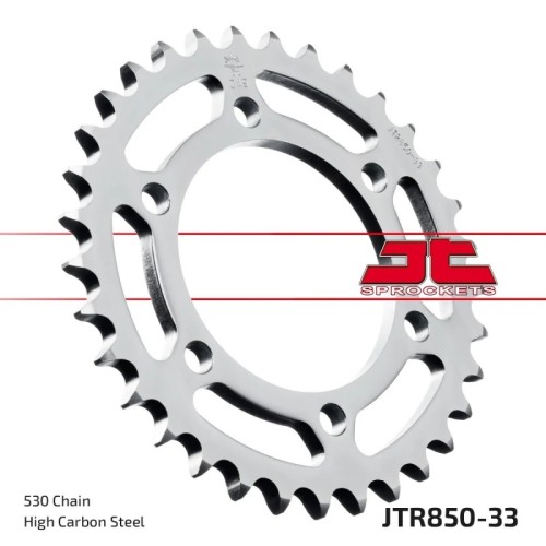 corona moto jt sprockets de acero de 33 dientes jtr850 33