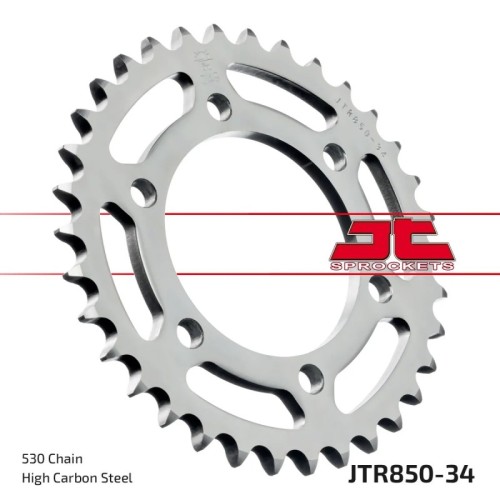 corona moto jt sprockets de acero de 34 dientes jtr850 34