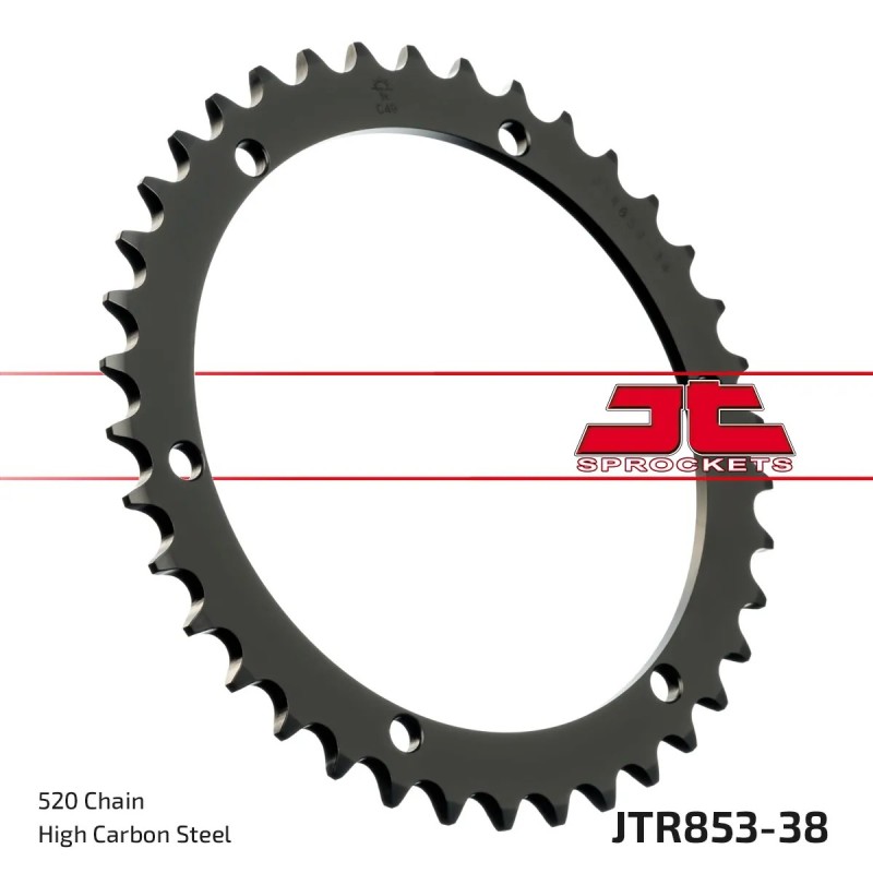 corona moto jt sprockets de acero de 38 dientes jtr853 38