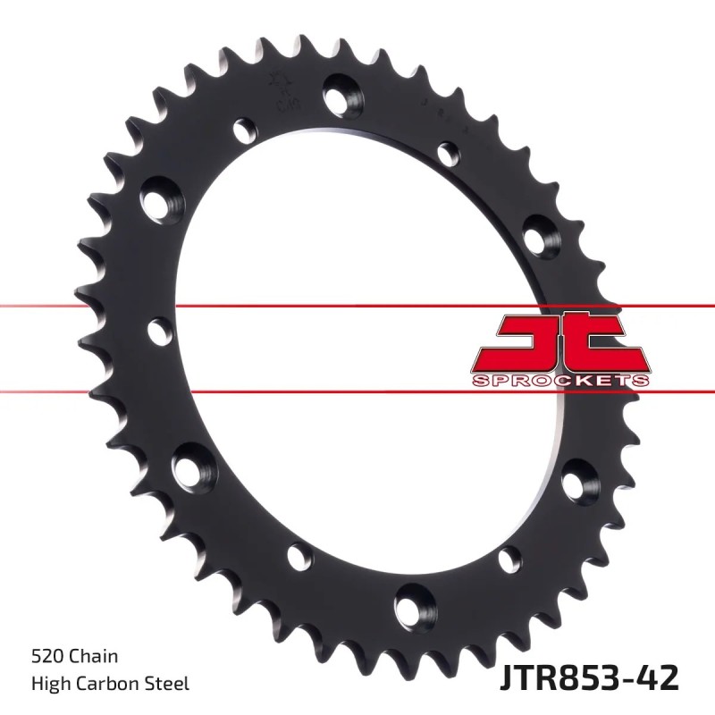 corona moto jt sprockets de acero de 42 dientes jtr853 42