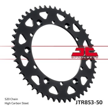 corona moto jt sprockets de acero de 50 dientes jtr853 50