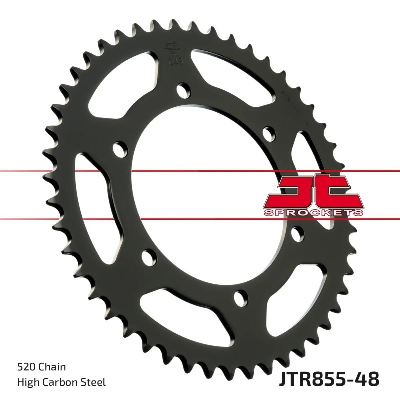 corona moto jt sprockets de acero de 48 dientes jtr855 48