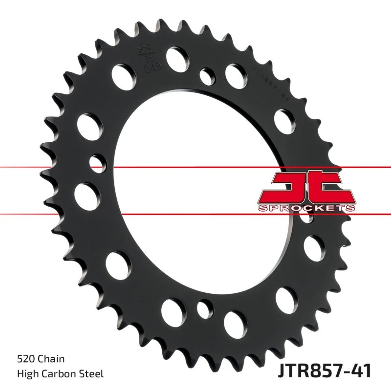 corona moto jt sprockets de acero de 41 dientes jtr857 41