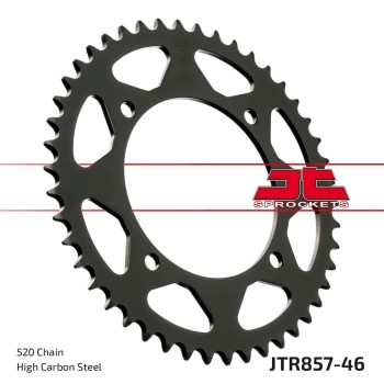 corona moto jt sprockets de acero de 46 dientes jtr857 46