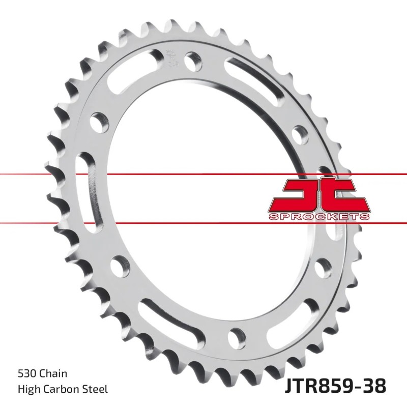 corona moto jt sprockets de acero de 38 dientes jtr859 38