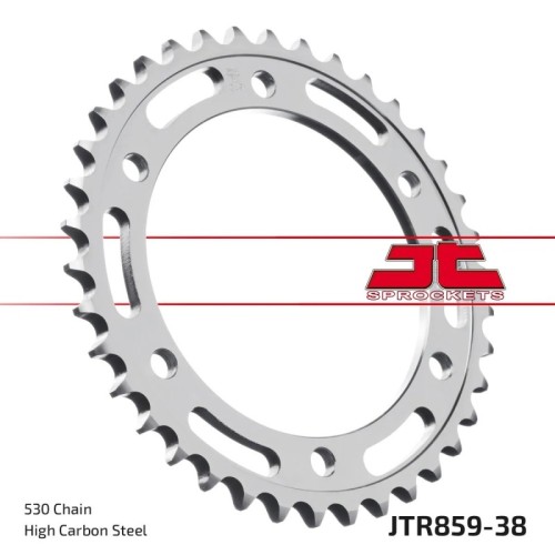 corona moto jt sprockets de acero de 38 dientes jtr859 38