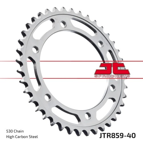 corona moto jt sprockets de acero de 40 dientes jtr859 40