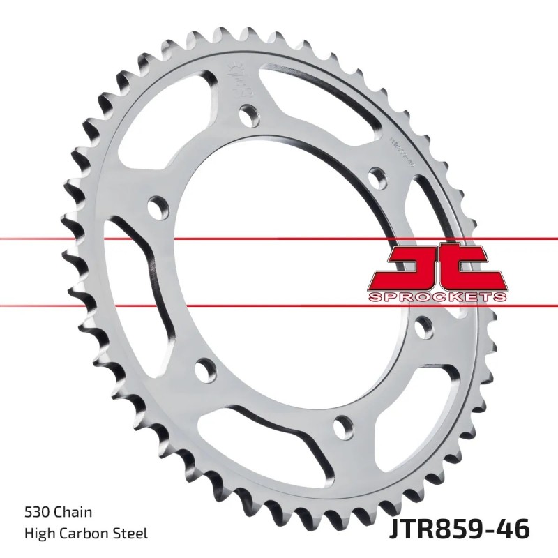 corona moto jt sprockets de acero de 46 dientes jtr859 46