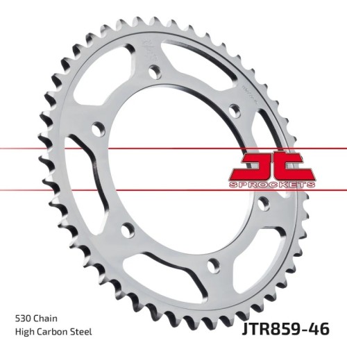 corona moto jt sprockets de acero de 46 dientes jtr859 46
