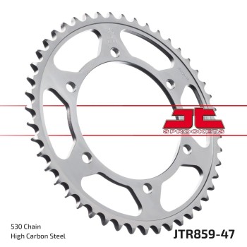 corona moto jt sprockets de acero de 47 dientes jtr859 47