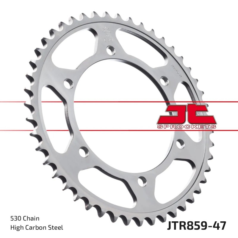 corona moto jt sprockets de acero de 47 dientes jtr859 47