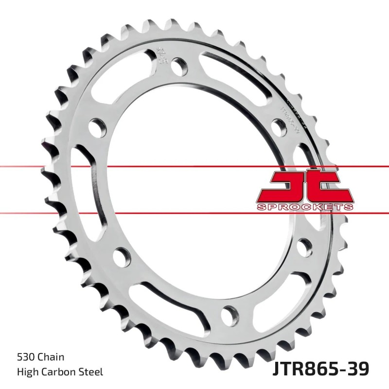 corona moto jt sprockets de acero de 39 dientes jtr865 39