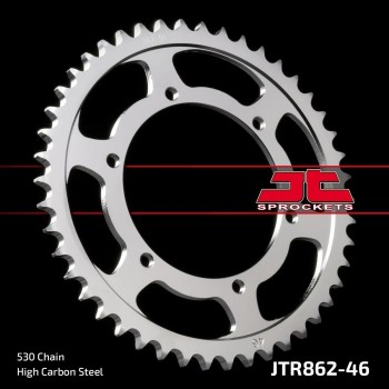 corona moto jt sprockets de acero de 46 dientes jtr862 46
