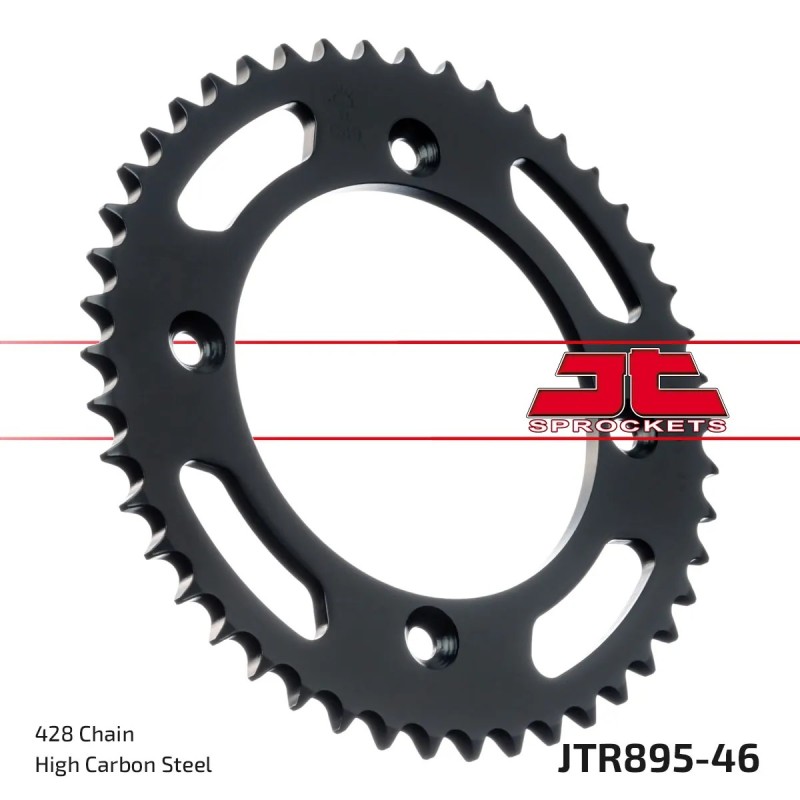 corona moto jt sprockets de acero de 46 dientes jtr895 46