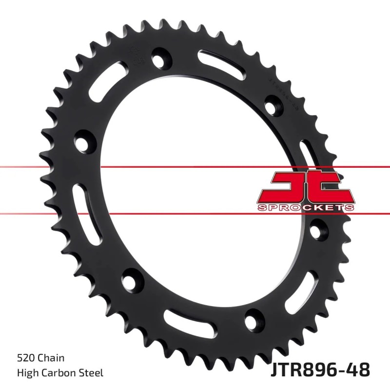 corona moto jt sprockets de acero de 48 dientes jtr896 48
