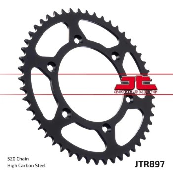 corona moto jt sprockets de acero de 45 dientes jtr897 45