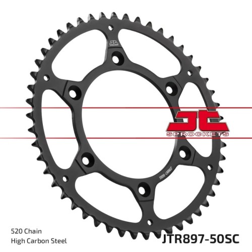 corona moto jt sprockets p 520 y 50 dientes autolimpiable jtr897 50sc