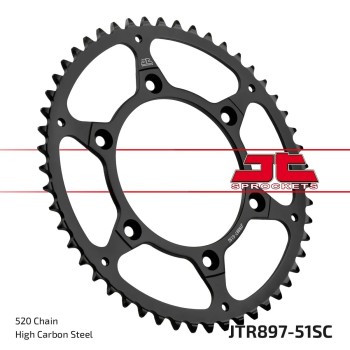 corona moto jt sprockets p 520 y 51 dientes autolimpiable jtr897 51sc