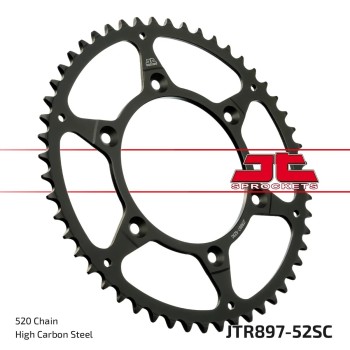 corona moto jt sprockets p 520 y 52 dientes autolimpiable jtr897 52sc