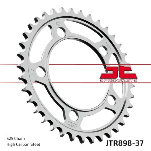 corona moto jt sprockets de acero de 37 dientes jtr898 37