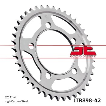corona moto jt sprockets de acero de 42 dientes jtr898 42