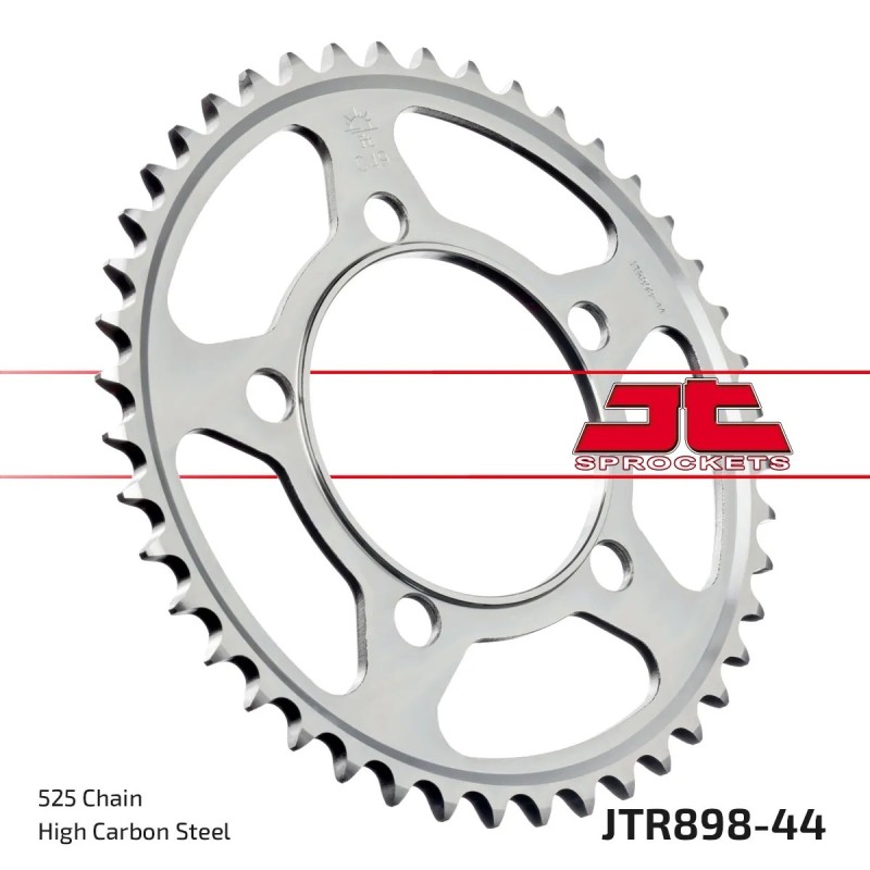 corona moto jt sprockets de acero de 44 dientes jtr898 44