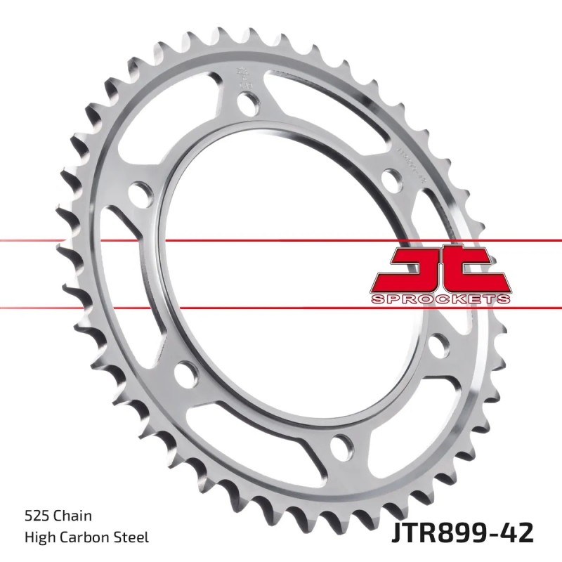 corona moto jt sprockets de acero de 42 dientes jtr899 42