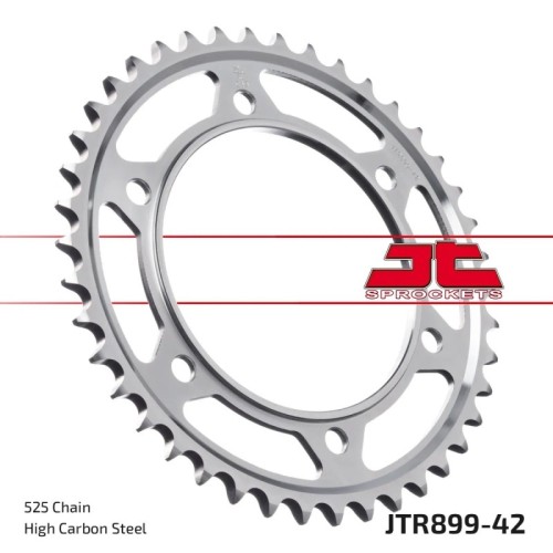 corona moto jt sprockets de acero de 42 dientes jtr899 42