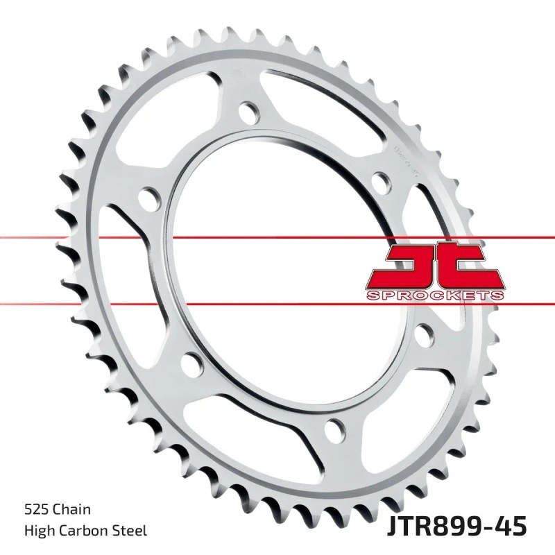 corona moto jt sprockets de acero de 45 dientes jtr899 45