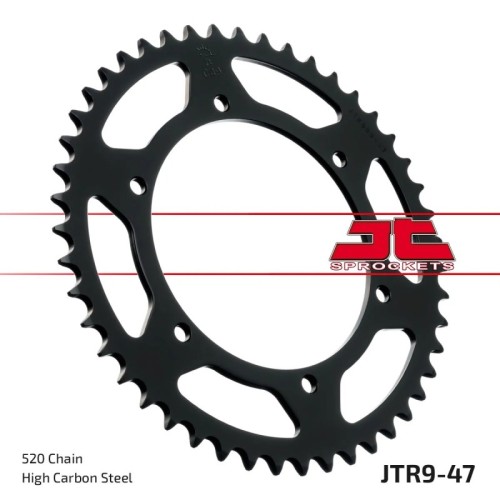 corona moto jt sprockets de acero de 47 dientes jtr9 47