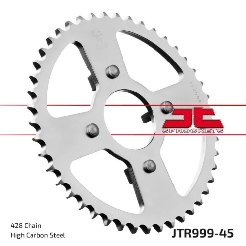 corona moto jt sprockets de acero de 45 dientes jtr999 45