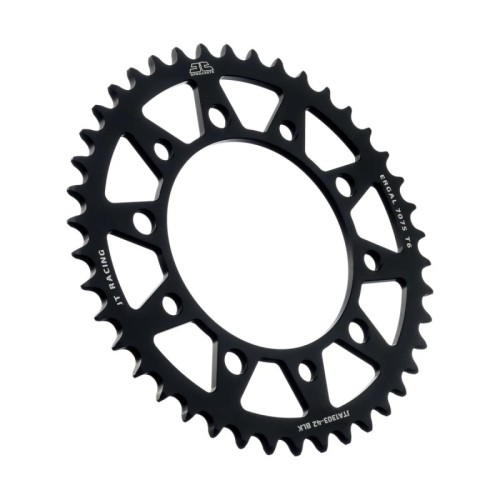 corona moto jt sprockets 42 dientes p 520 aluminio negro jta1303 42blk